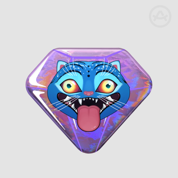 Derpy Diamond Holographic Badge