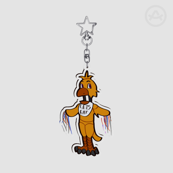 withered chica keychain