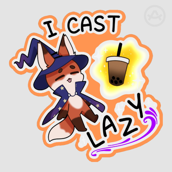 Fizzy Fox Lazy | Sticker