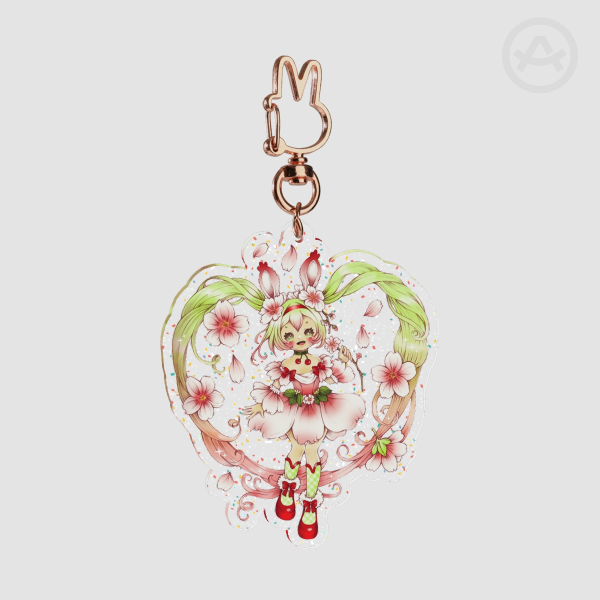 Ania 2025 Spring Glitter Acrylic Keychains
