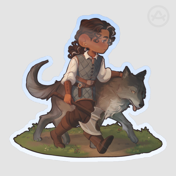 Fitz and Nighteyes - Sticker