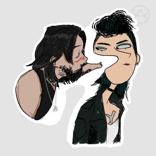 Johnny and Rogue Sticker