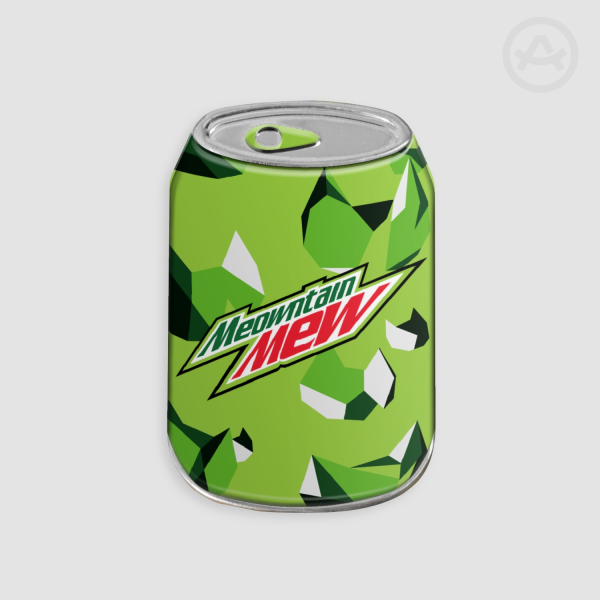 Meowntain Mew Can Badge