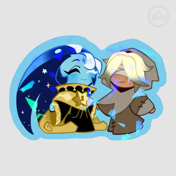 HealerFount Broken Glass Hologram Sticker