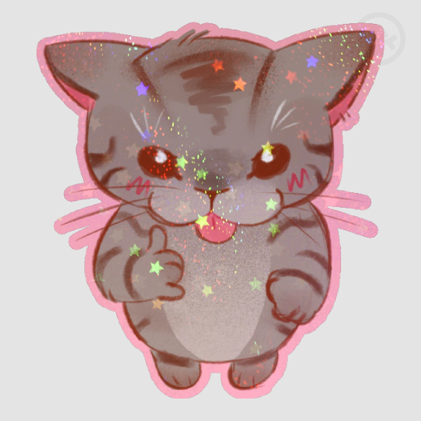 Silly lil Tabby Die Cut Stickers