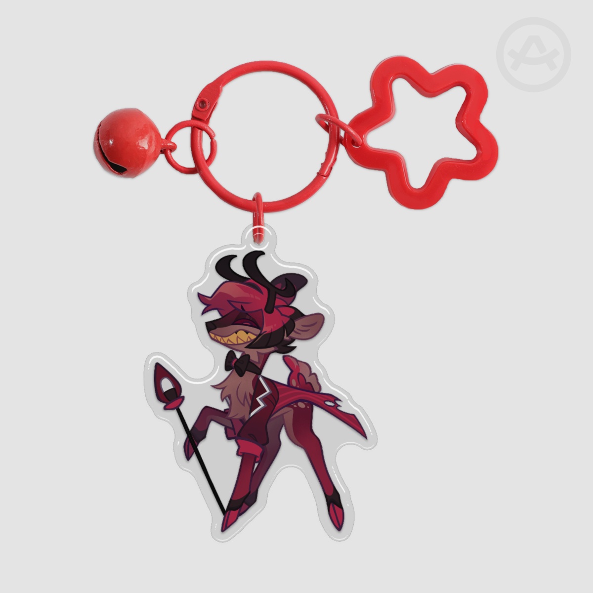 Deer Alastor | Epoxy Clear Acrylic Keychain
