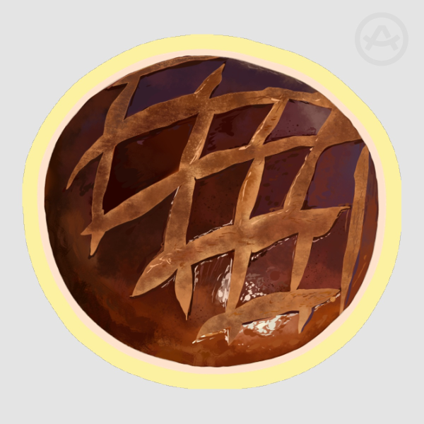 Cuchaule Bread | Soft Touch Stickers