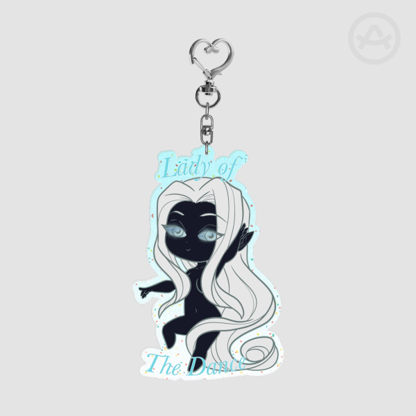 Eilistraee Glitter Keychain
