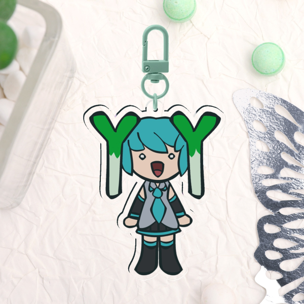 Hatsune Leeku - Clear Acrylic Keychains