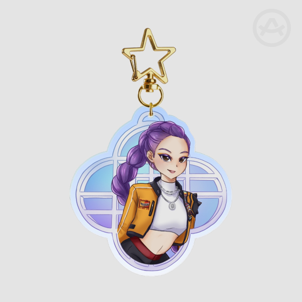 KPDH Rumi 2.76" Acrylic Keychains