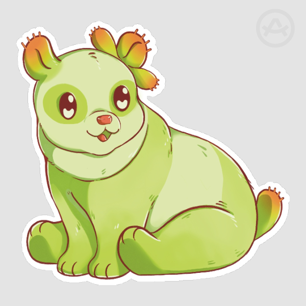 Bear's Paw Panda 2" Sticker