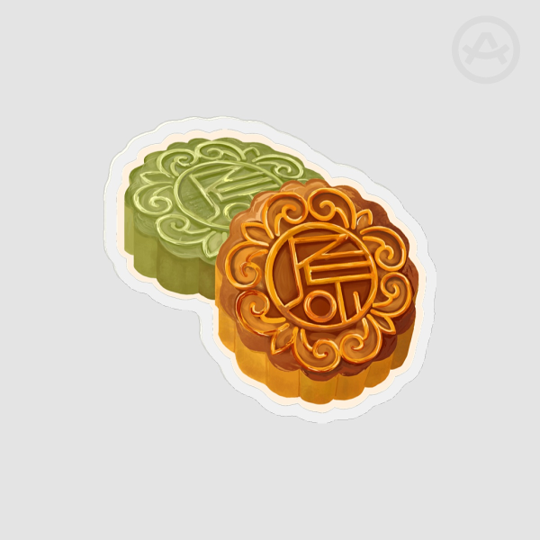 Mid-Autumn Festival Mooncakes | Fridge Magnets - 1.96""(50mm)