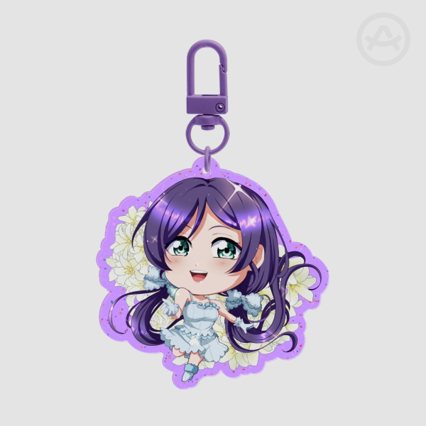 Nozomi - Love Live glitter keychain