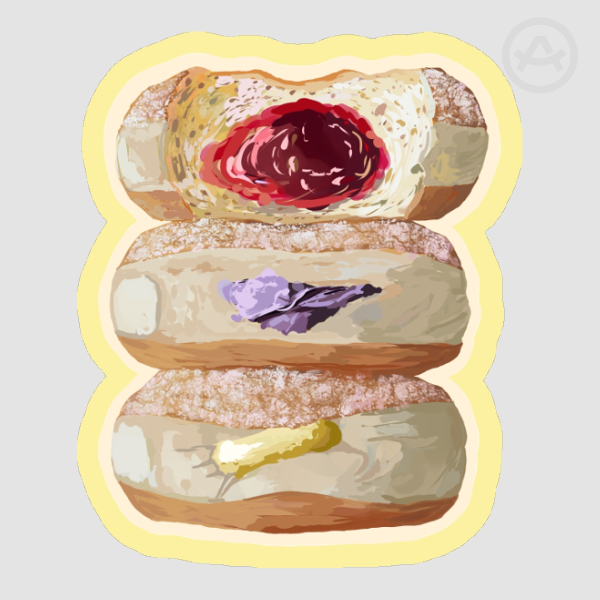 Pączki Donuts | Soft Touch Stickers