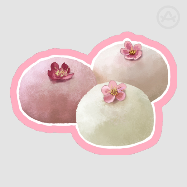 Sakura Mochi | Soft Touch Stickers