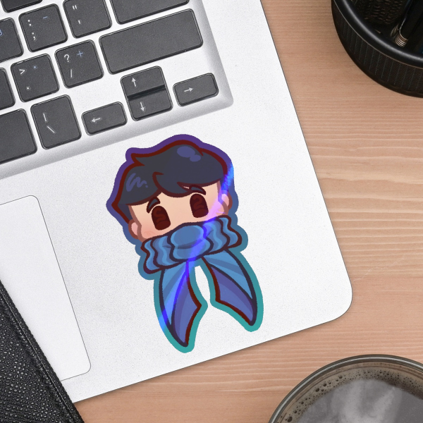 Skizz Scarf Holo Sticker