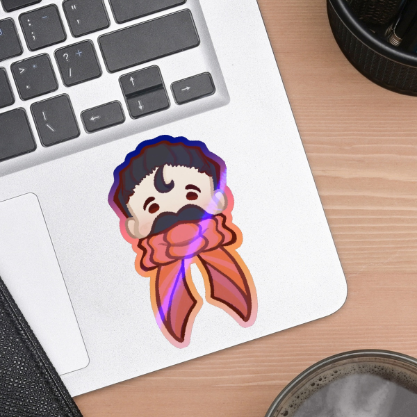 Mumbo Scarf Holo Sticker