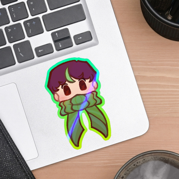 Joel Scarf Holo Sticker