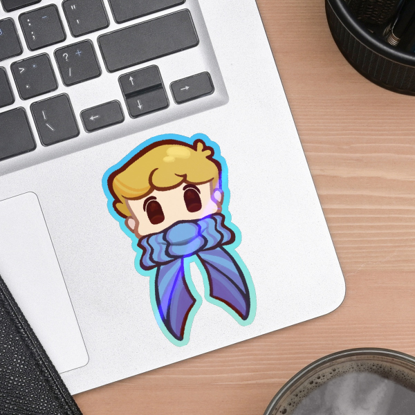 Jimmy Scarf Holo Sticker
