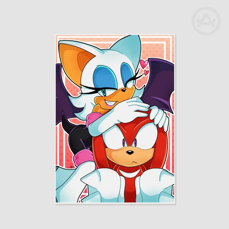 Spd64 Rouge Knuckles and Rouge Art Print by SPD64 - ACGGOODS