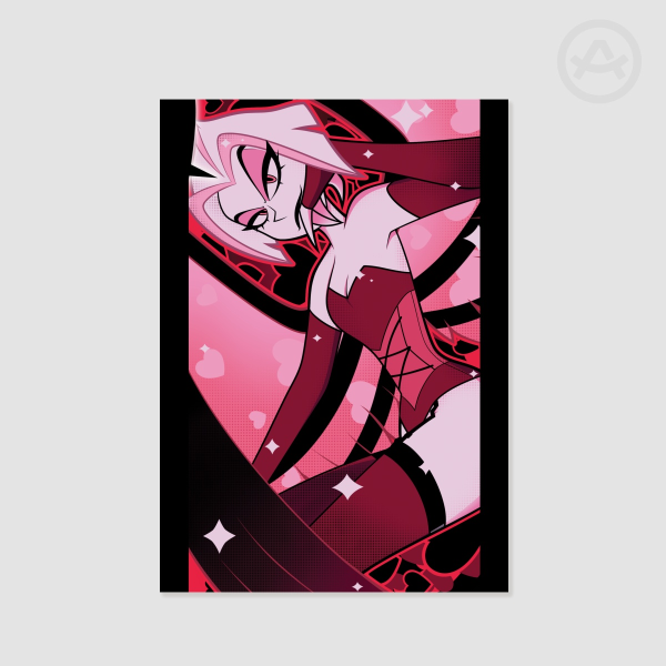 Hazbin Hotel - Pin-Up Lute Valentine's Day Poster Print