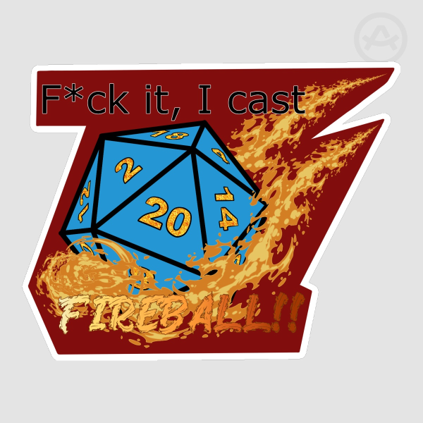 Fireball Sticker