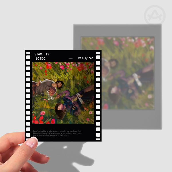 In the flower field | Jayvik Film Polaroid