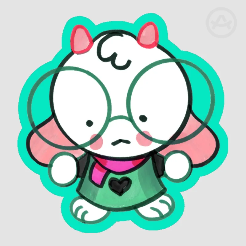 Dead Ralsei Sticker DELTARUNE Ralsei Sticker by RollyPolly - ACGGOODS