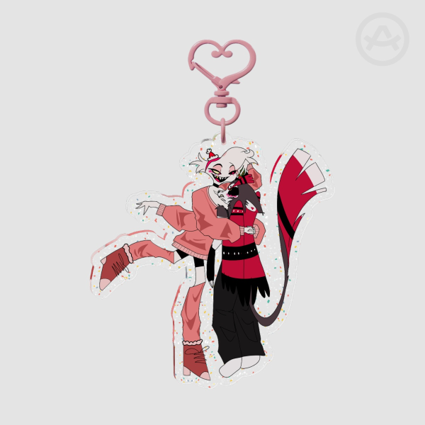 Christmas Angel and husk keychain