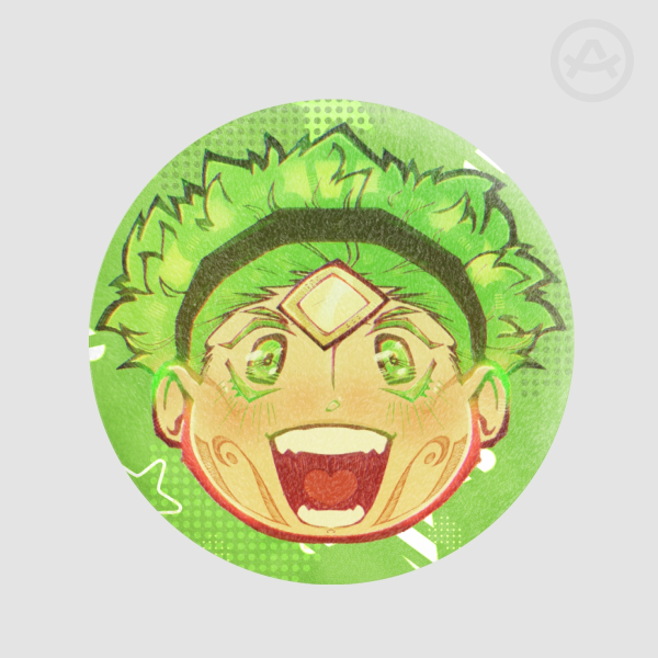 Green Alien Plush Badge