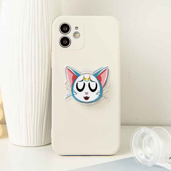 Artemis Sailor Moon Series  Acrylic Airbag Phone Holder - 1.96"(50mm), Clear
