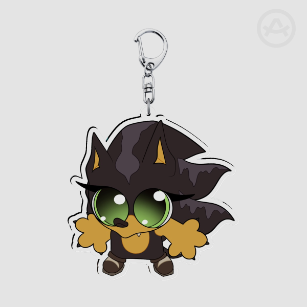 Silly Dark Acrylic Keychain