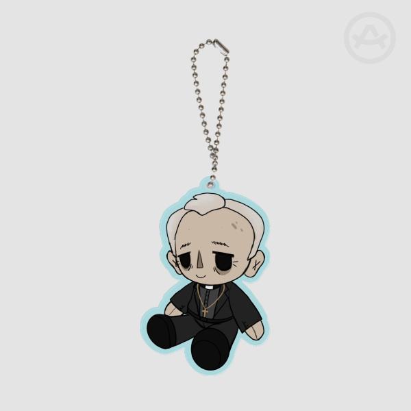 Pastor Dom Plushie Acrylic Keychain