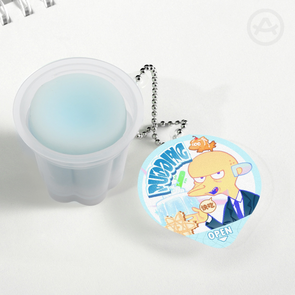 Squishy Pudding Jelly Keychains