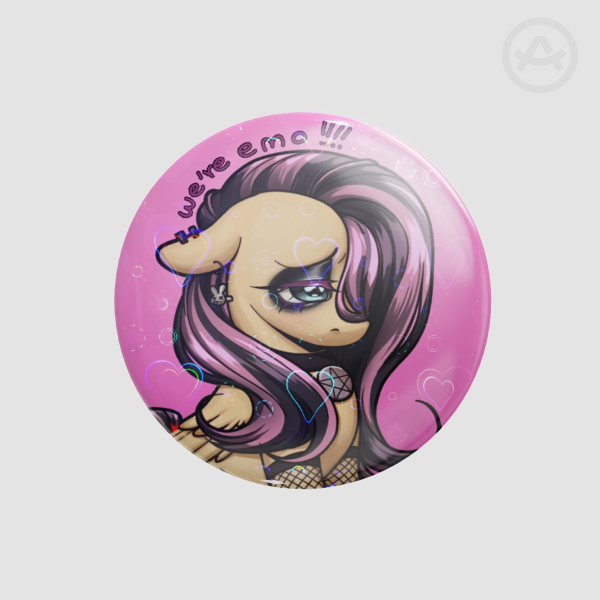 Emo Fluttershy - Button Pins
