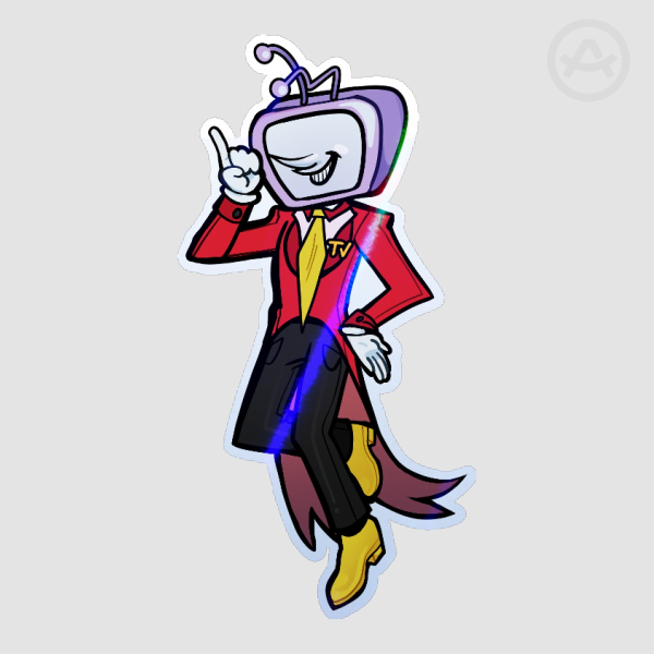 [Deltarune] Mr. Antenna Holographic Sticker