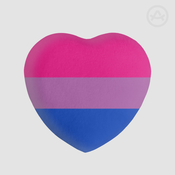 Bisexual Heart Pride Pin