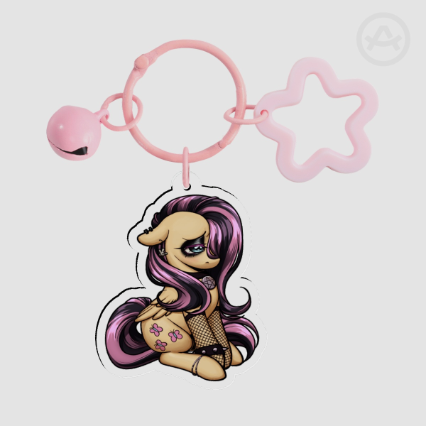 Emo Fluttershy - Keychain
