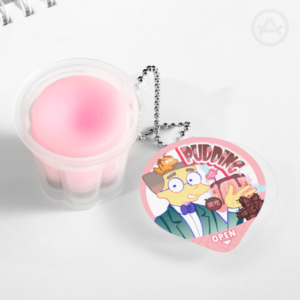 Squishy Pudding Jelly Keychains