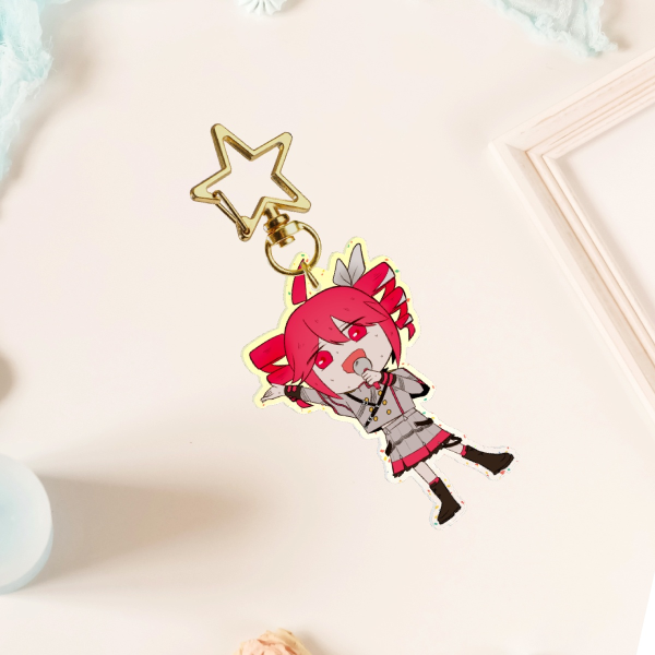 Kasane Teto Colored Edge Acrylic Keychains