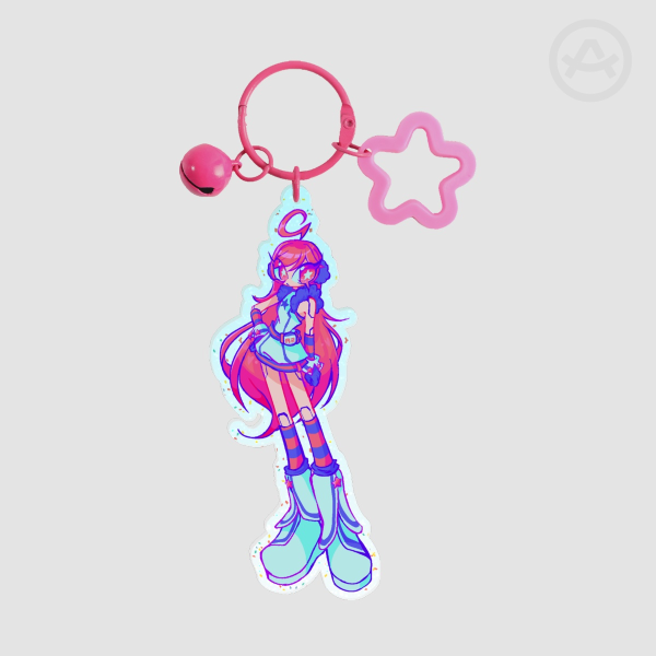 SF - A2 Miki Colored Edge Acrylic Keychain