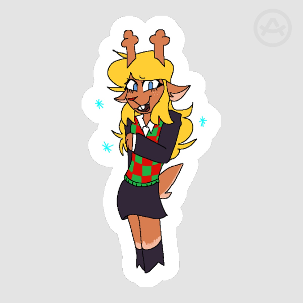 Noelle Die Cut Sticker