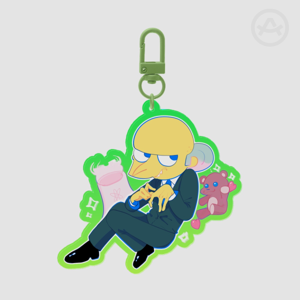 Colored Edge Acrylic Keychains