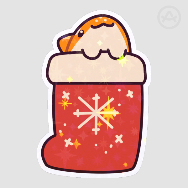 Taco Christmas stocking Sticker