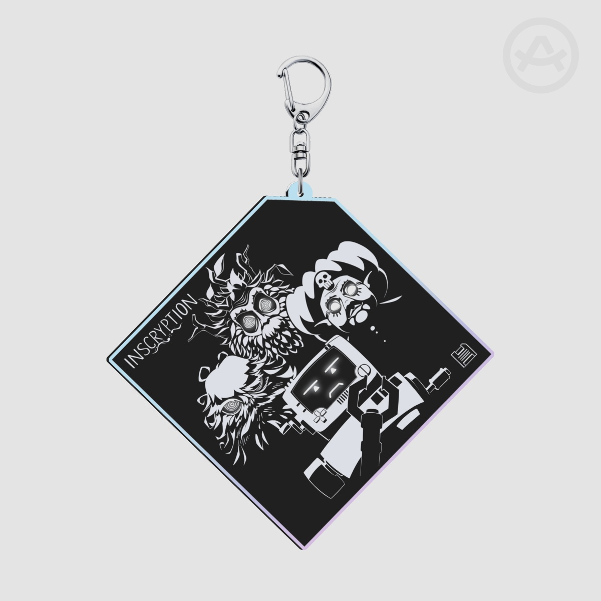 Floppy Disk Four Scrybes Rainbow Acrylic Keychain