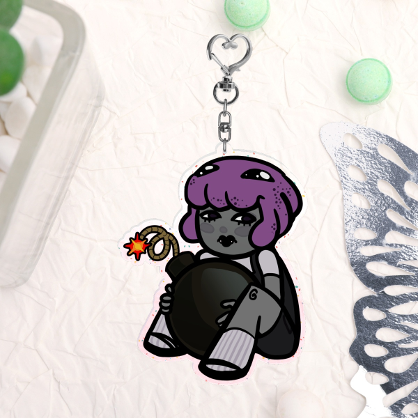 [HS:BC] Ly'lac Glitter Keychain
