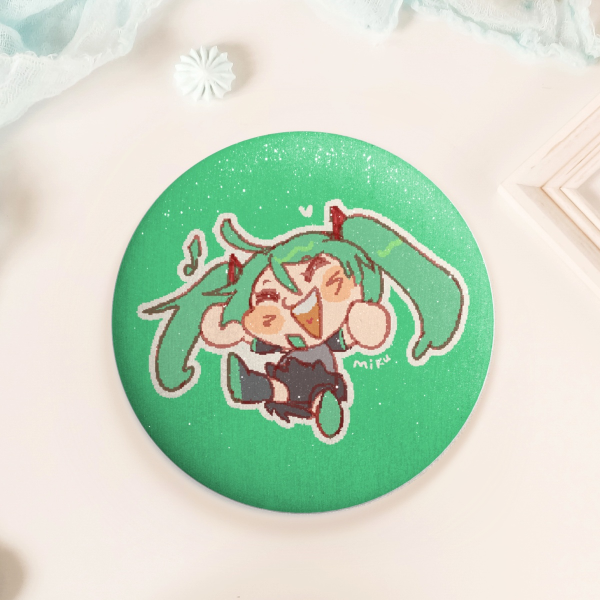 Triple Baka : Hatsune Miku button pin