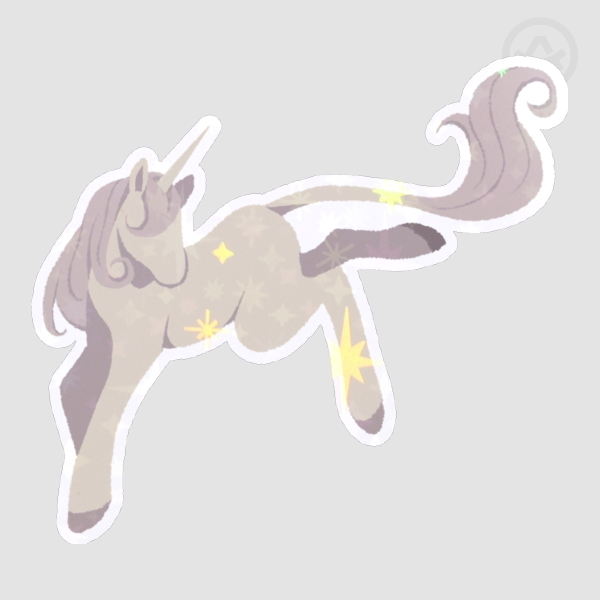 [ UNICORNS ] Jumping Unicorn Sticker