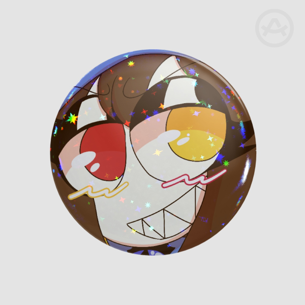 Evil Pomni Match Badge (Button Pin)