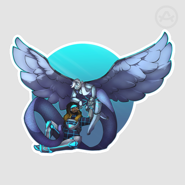 Volt and Pascal Fistbump (Dear Delilah)